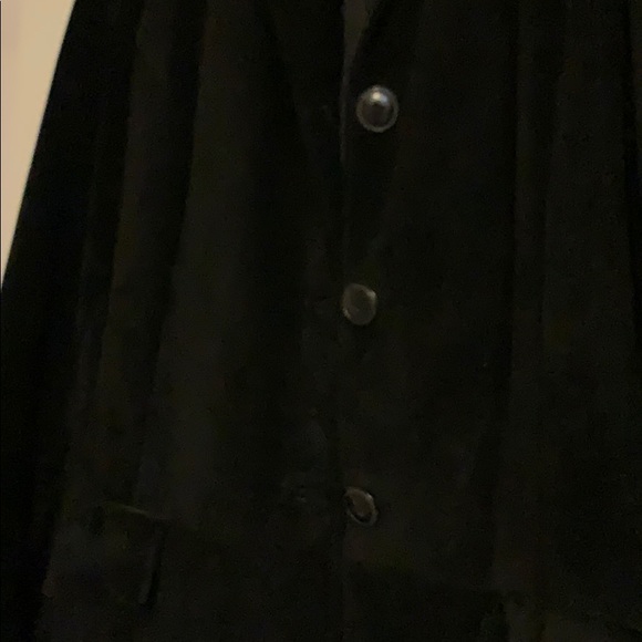 Suede jacket / blazer. Danier. Black. Xsmall - Picture 4 of 5